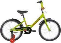 Велосипед NOVATRACK 20" TWIST зелёный, тормоз нож, крылья корот, защита А-тип                                                                                                                                                                             