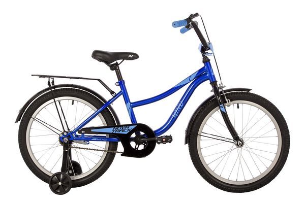 Велосипед NOVATRACK 20" WIND синий, защита цепи А-тип, пер.ручн, зад нож тормоз., крылья, багажник                                                                                                                                                        