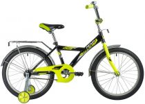 Велосипед NOVATRACK 20" ASTRA чёрный, тормоз нож, крылья и багажник хром, защита А-тип                                                                                                                                                                    