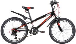 Велосипед NOVATRACK 20" RACER, черный, сталь, 6 скор., Microshift TS38-6/Shimano, V-Brake                                                                                                                                                                 