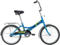 Велосипед NOVATRACK 20" складной, TG20, синий, тормоз нож , двойной обод, багажник                                                                                                                                                                        