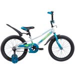Велосипед NOVATRACK 18", VALIANT, белый, защита А-тип, тормоз нож, короткие крылья, нет багажника                                                                                                                                                         