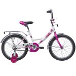 Велосипед NOVATRACK 18", URBAN, белый, защита А-тип, тормоз нож., крылья и багажник хром.,                                                                                                                                                                
