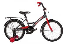 Велосипед NOVATRACK 18" ASTRA серый, тормоз нож, крылья, багажник, защита А-тип                                                                                                                                                                           