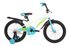 Велосипед NOVATRACK 18" VALIANT белый, защита А-тип, тормоз нож, короткие крылья                                                                                                                                                                          