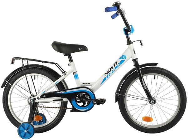 Велосипед NOVATRACK 18" FOREST белый, сталь, тормоз нож, крылья, багажник                                                                                                                                                                                 