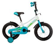 Велосипед NOVATRACK 14" VALIANT белый, полная защита цепи, тормоз нож, короткие крылья                                                                                                                                                                    