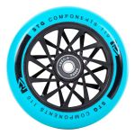 Колесо STG TW-16 для трюкового самоката, 110 мм, ABEC-9, черный с голубым                                                                                                                                                                                 