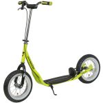 Самокат для детей Novatrack STAMP N4, ручной тормоз V-brake, мягкая накладка на руле, дропаут, зел                                                                                                                                                        