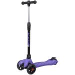 Самокат Novatrack RainBow, для детей, складной, свет.широкие колеса PU пер.135*35  задн.9                                                                                                                                                                 