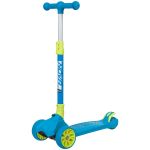 Самокат для детей Novatrack RainBow, складной механизм на руле, широкие свет.колеса PU п                                                                                                                                                                  