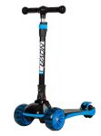 Самокат для детей Novatrack RainBow, складной, широкие свет.колеса PU пер.120*50  задн.80*24,ватер с                                                                                                                                                      