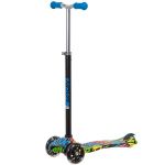 Самокат для детей Novatrack RainBow Start Graffiti, свет.колеса PU пер.120*24  задн.80*2                                                                                                                                                                  
