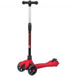 Самокат Novatrack RainBow, для детей, складной, свет.широкие колеса PU пер.135*35  задн.9                                                                                                                                                                 