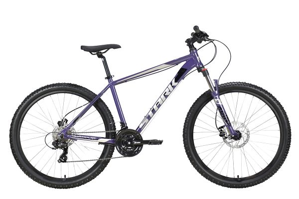 Велосипед Stark'23 Hunter 27.2 HD фиолетовый/серый/черный 20"                                                                                                                                                                                             
