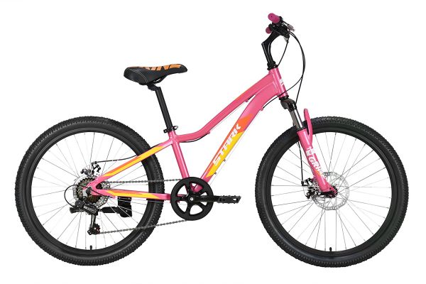 Велосипед Stark'23 Bliss 24.1 D розовый/оранжевый/белый 12"                                                                                                                                                                                               