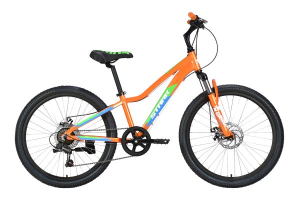 Велосипед Stark'23 Rocket 24.1 D оранжевый/зеленый/белый 12"                                                                                                                                                                                              